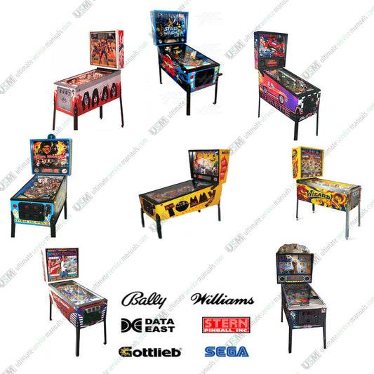 Pinball Machine Ultimate Operation Care Repair Service Manuals