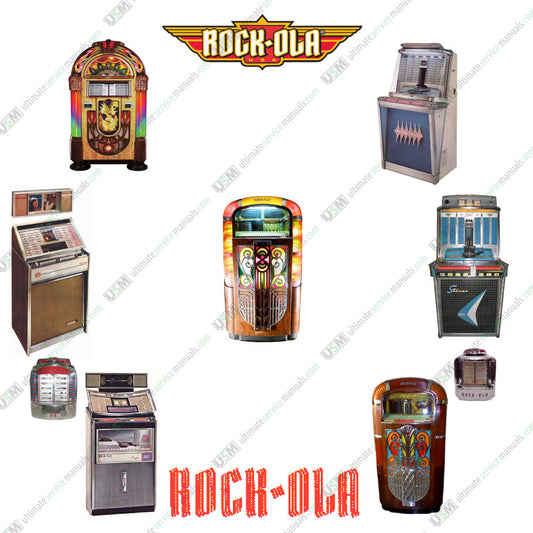 Rock-Ola Jukebox Ultimate brochures, owners & repair service manuals