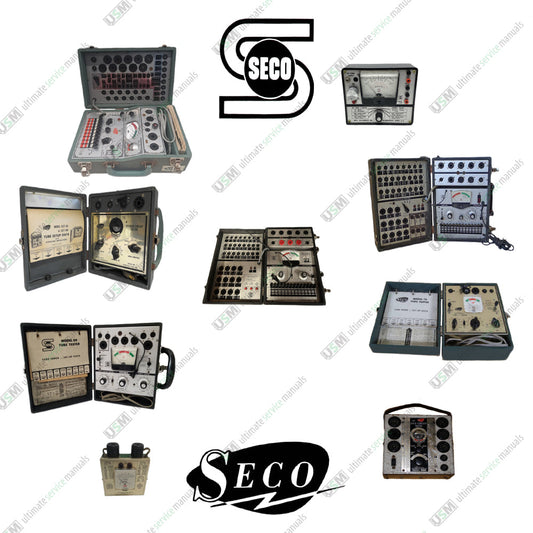 SECO Ultimate Tube Tester Operation Service Schematics Manual Chart PDF