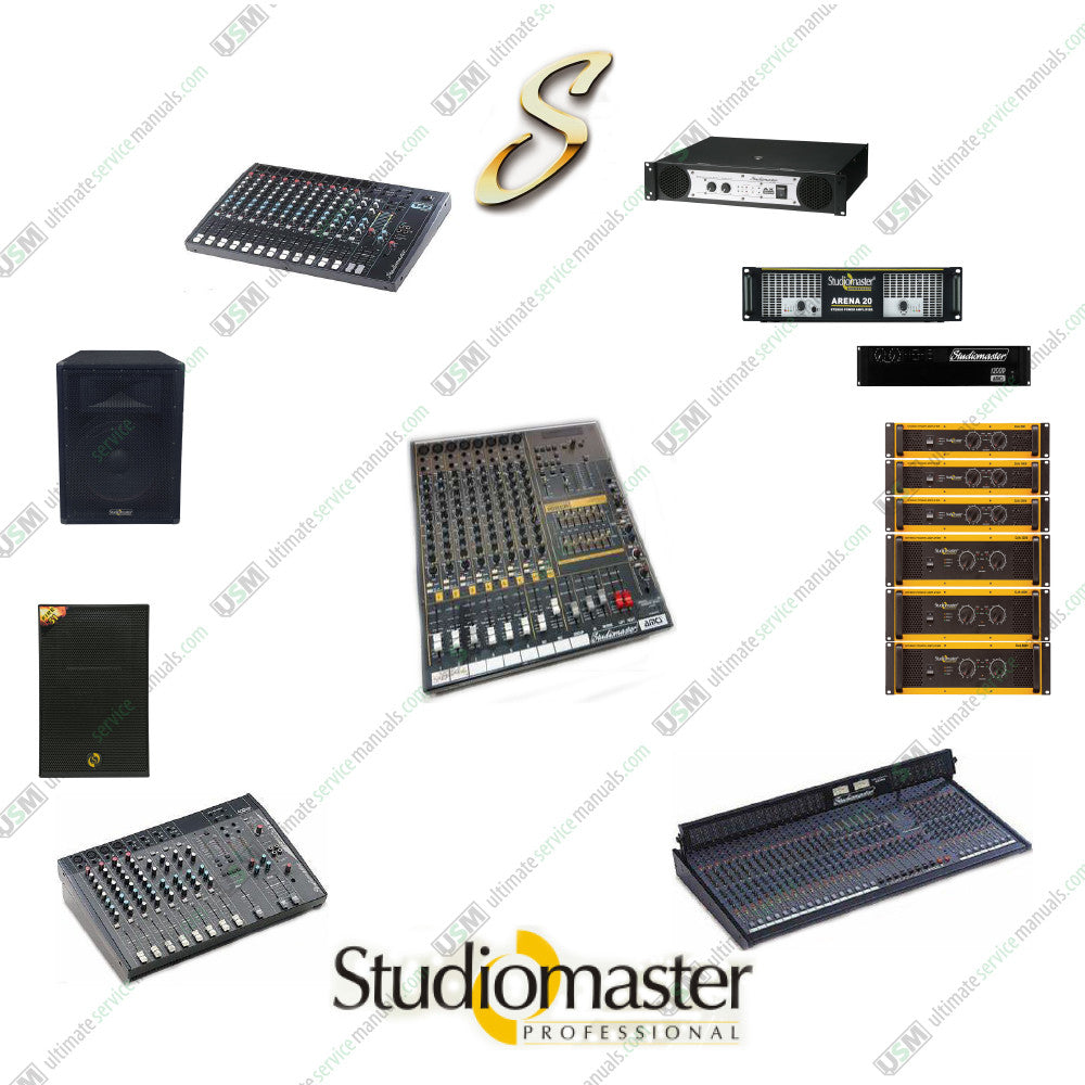 Studiomaster Ultimate Service Schematics & Operation Manuals 180 PDF