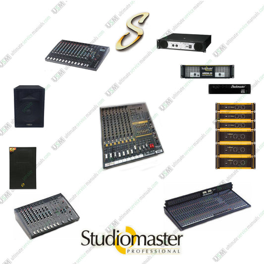 Studiomaster Ultimate Service Schematics & Operation Manuals 180 PDF