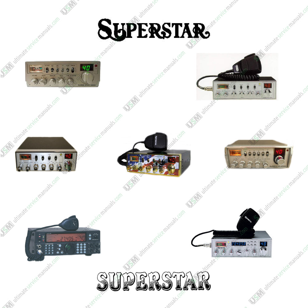 Superstar CB Radio Operation Repair Service Manuals & Schematics