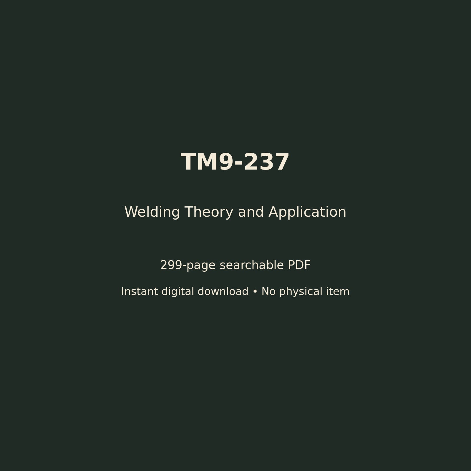 TM9-237 digital manual details