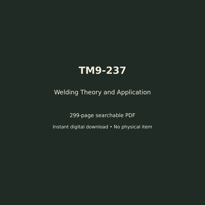 TM9-237 digital manual details