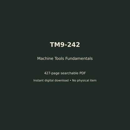 TM9-242 digital manual details