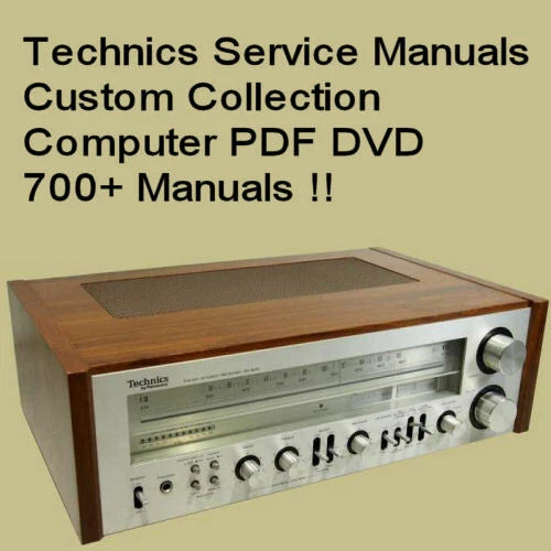 Technics Service Manual, Receiver Tuner Amp Amplifier, Repair PDF Computer