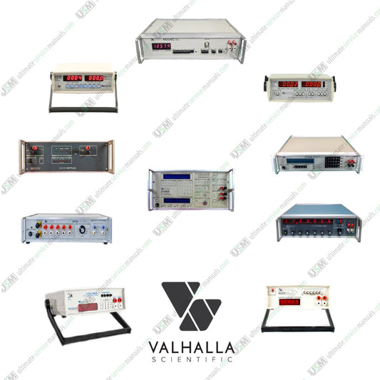 Valhalla Scientific Instruments Ultimate Operation Repair Service manuals & Schematics