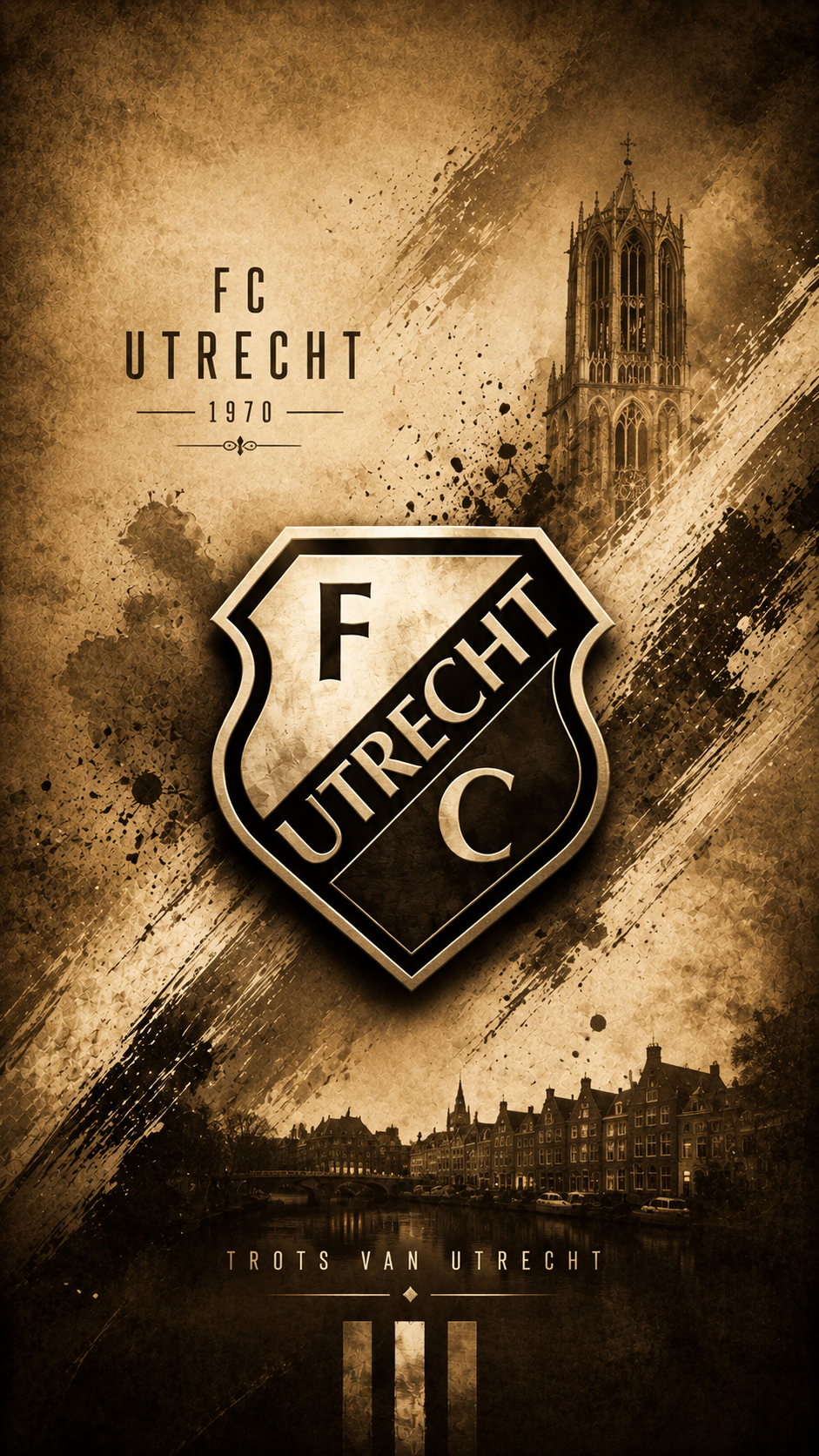 FC Utrecht Phone Wallpapers – 14 Digital Football Wallpapers for Smartphone | Instant Download