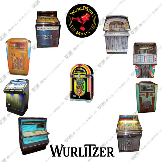 Wurlitzer Jukebox Ultimate brochures, owners & repair service manuals instant digital delivery