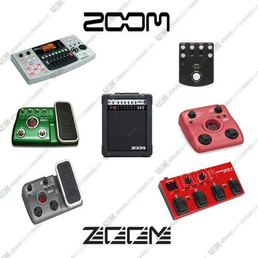 ZOOM Audio Ultimate Operation, Repair Service Manuals & Schematics