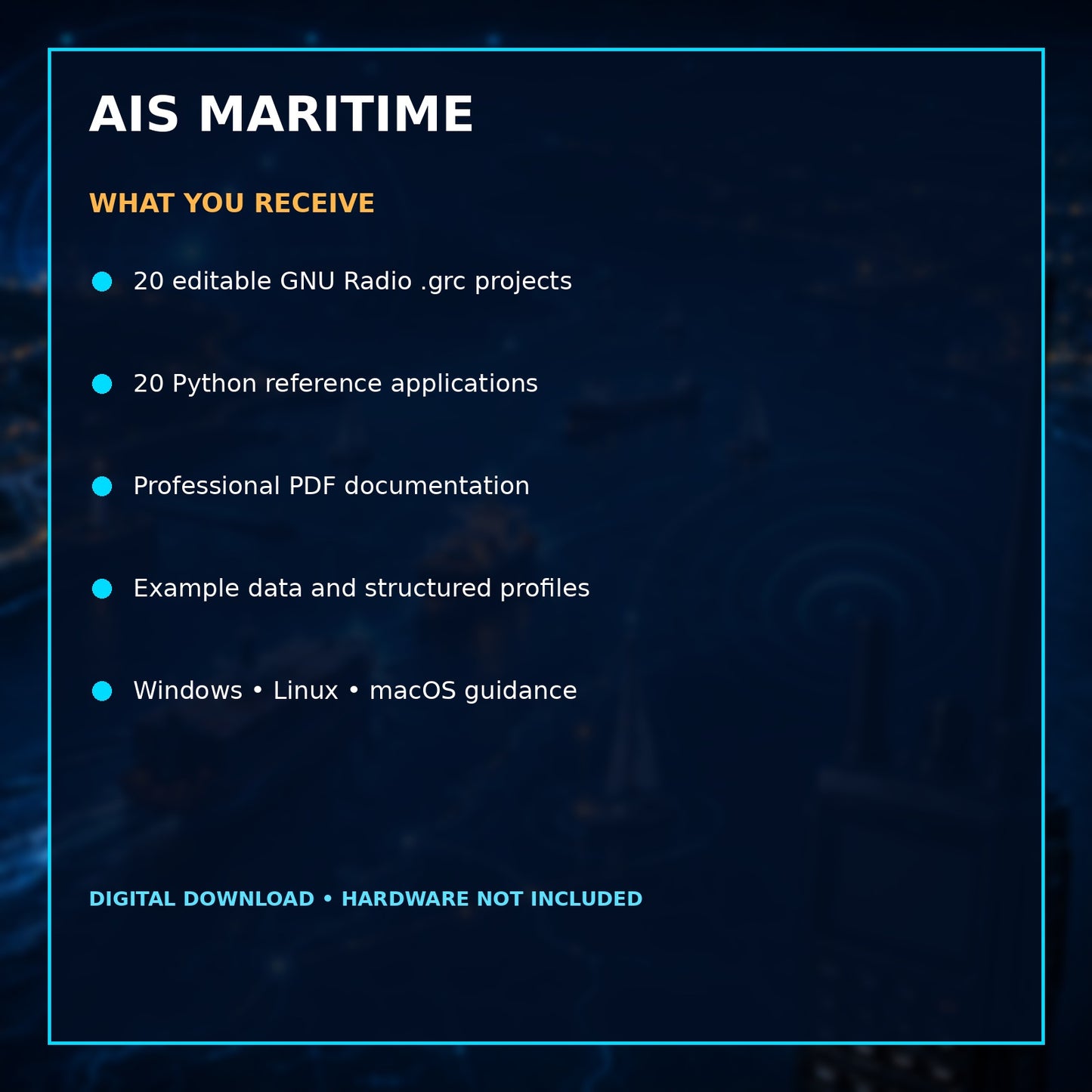 GNU Radio AIS Maritime Suite – VHF Vessel Monitoring Developer Toolkit – included files
