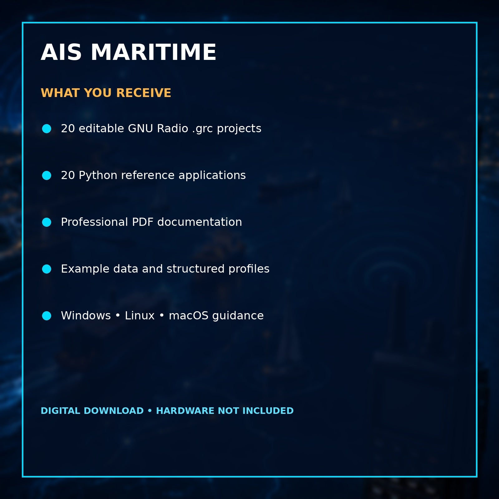 GNU Radio AIS Maritime Suite – VHF Vessel Monitoring Developer Toolkit – included files