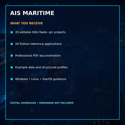 GNU Radio AIS Maritime Suite – VHF Vessel Monitoring Developer Toolkit – included files