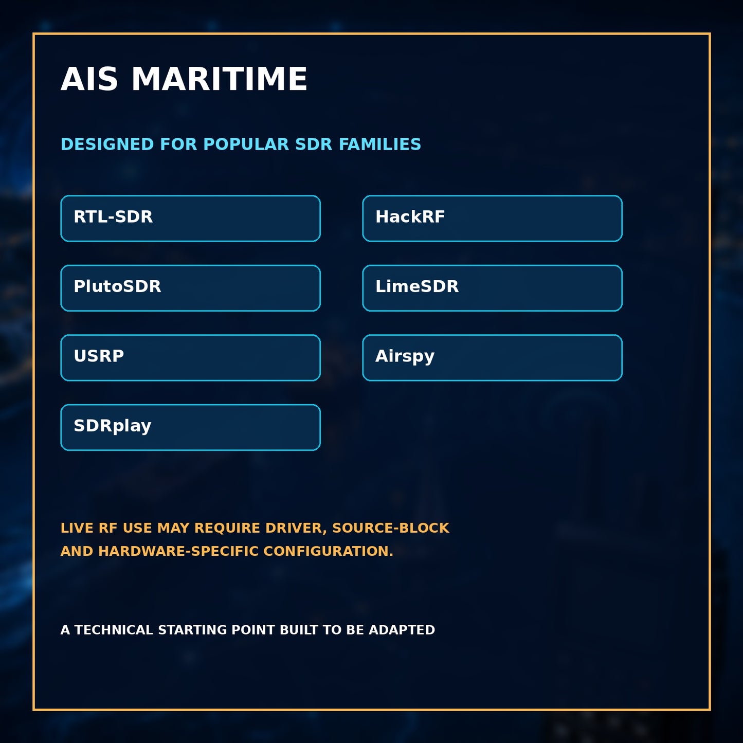 GNU Radio AIS Maritime Suite – VHF Vessel Monitoring Developer Toolkit – SDR compatibility