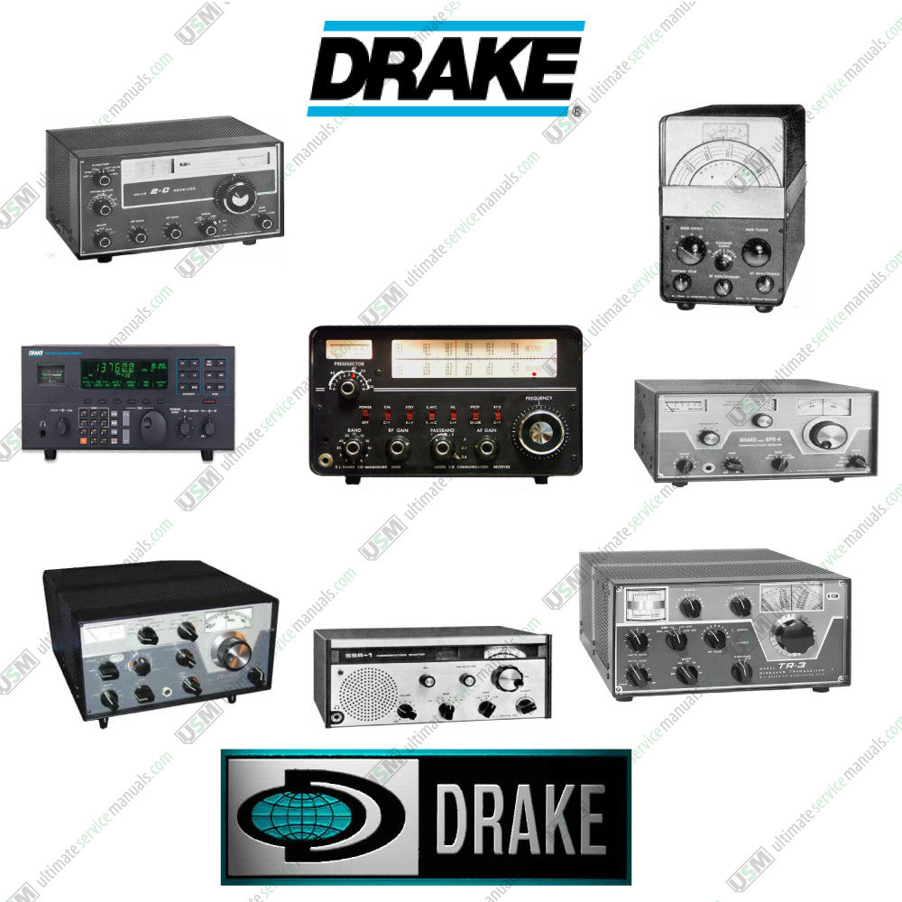 DRAKE Ultimate Ham Radio Operation Repair Service Manuals & Schematics e delivery