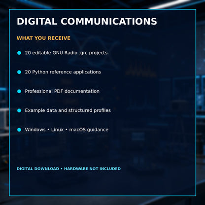 GNU Radio Digital Communications Education Suite – Modulation and DSP Laboratory – included files