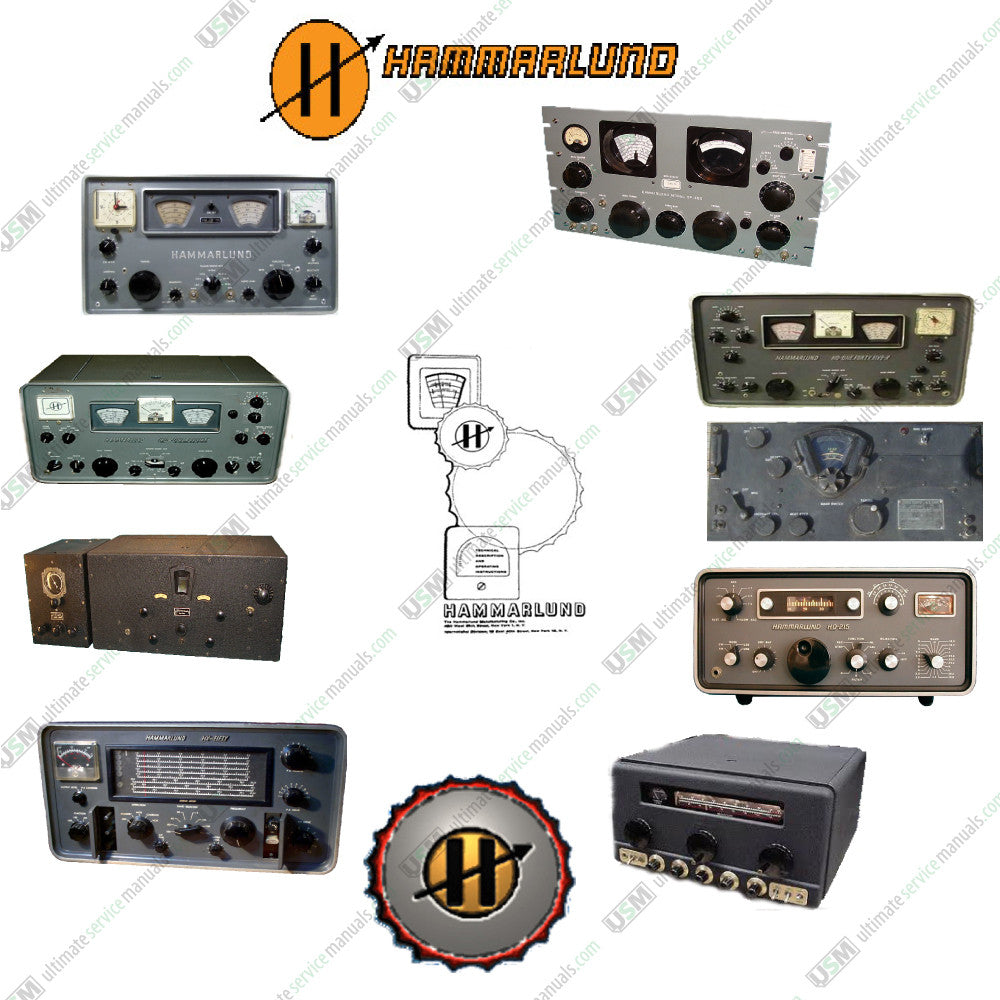 HAMMARLUND Ultimate Ham Radio Operation Repair Service Manuals & Schematics