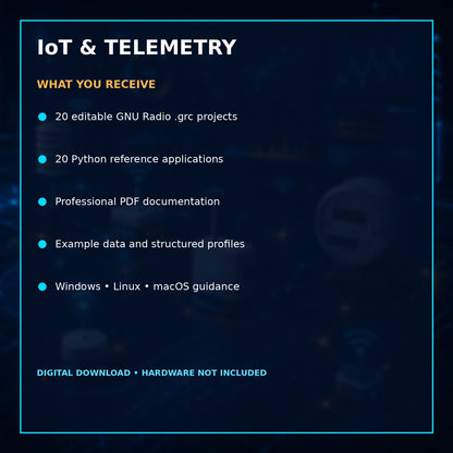 GNU Radio IoT & Telemetry Lab Suite – Wireless Sensor and Packet Analysis Toolkit – included files