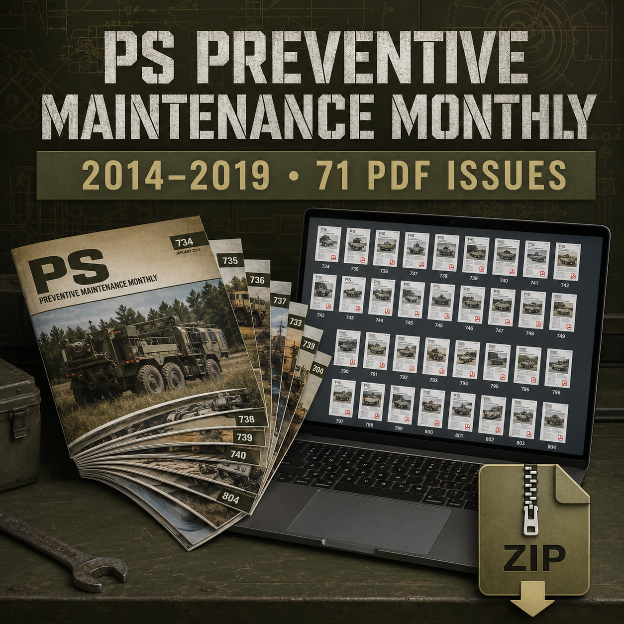 PS Preventive Maintenance Monthly 2014–2019 71 PDF bundle