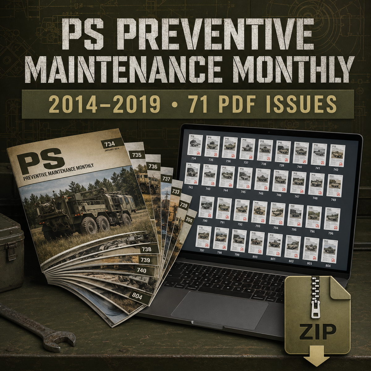 PS Preventive Maintenance Monthly 2014–2019 71 PDF bundle