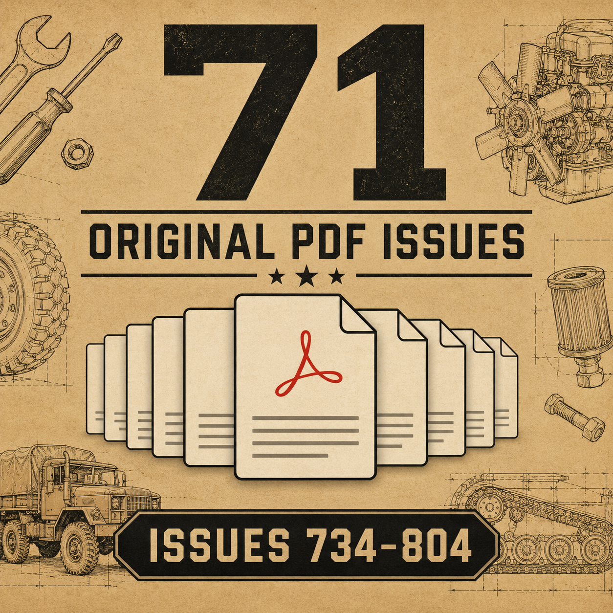 71 original PDF issues 734 through 804