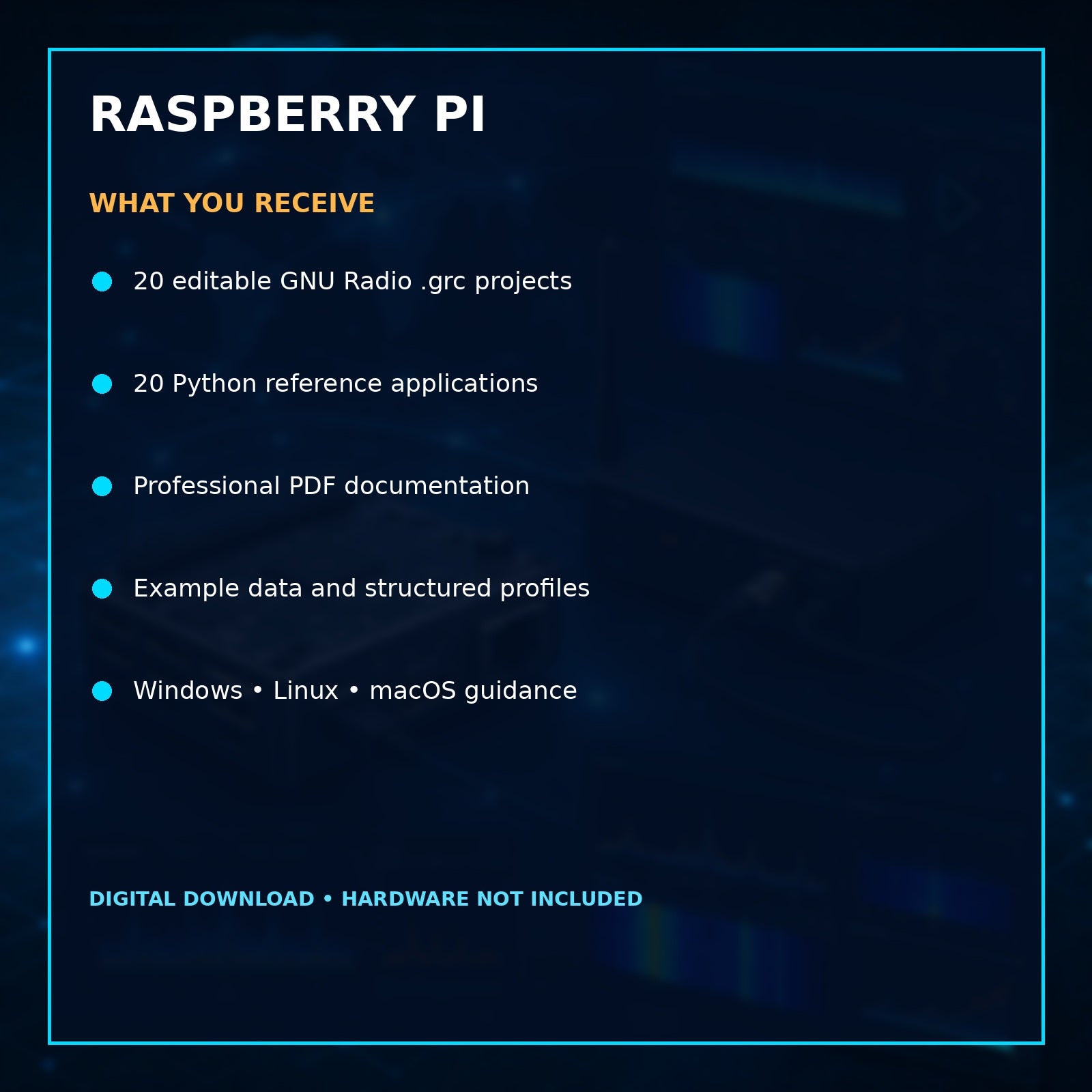 GNU Radio Raspberry Pi Remote SDR Suite – Headless Monitoring and Recording Toolkit – included files