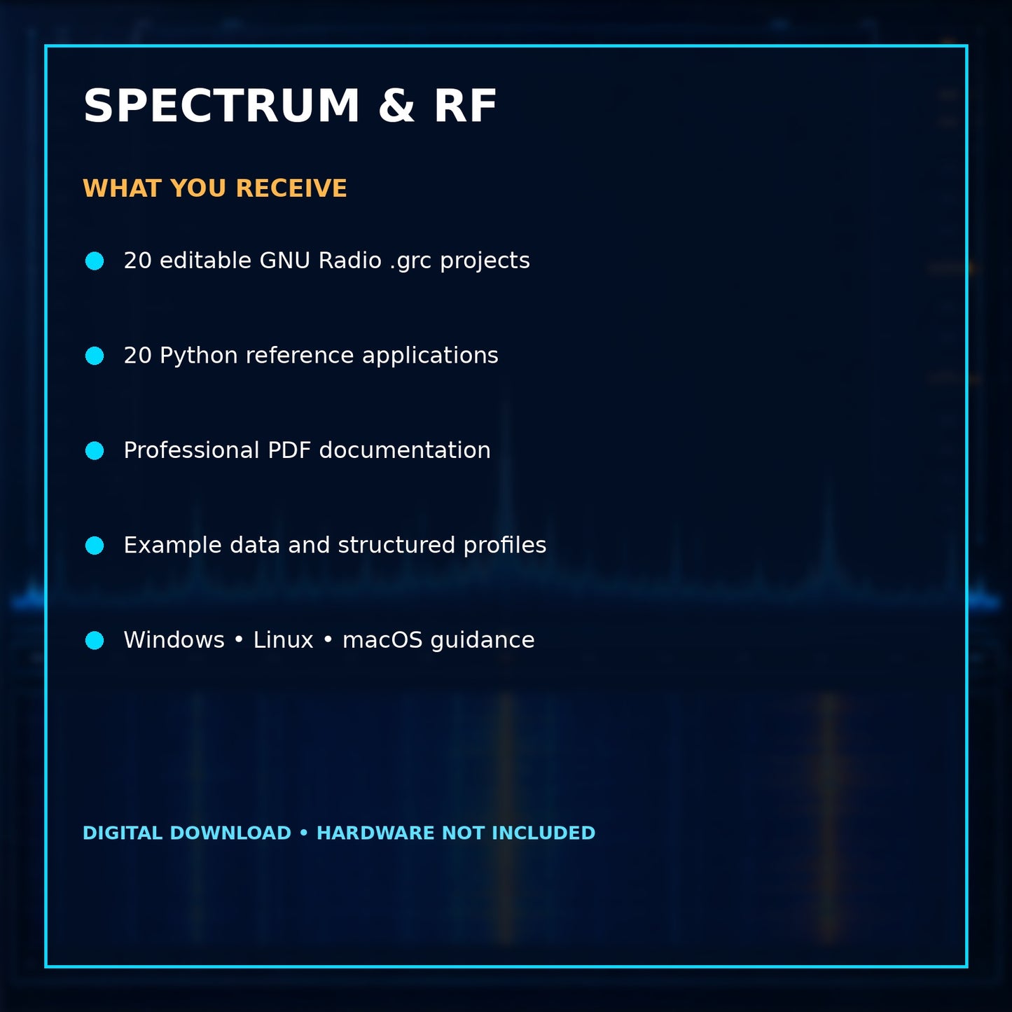 GNU Radio Spectrum & RF Measurement Suite – Analyzer, Waterfall and Signal Tools – included files