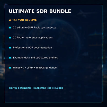 GNU Radio Complete Ultimate SDR Bundle – All 11 Developer & Reference Suites – included files