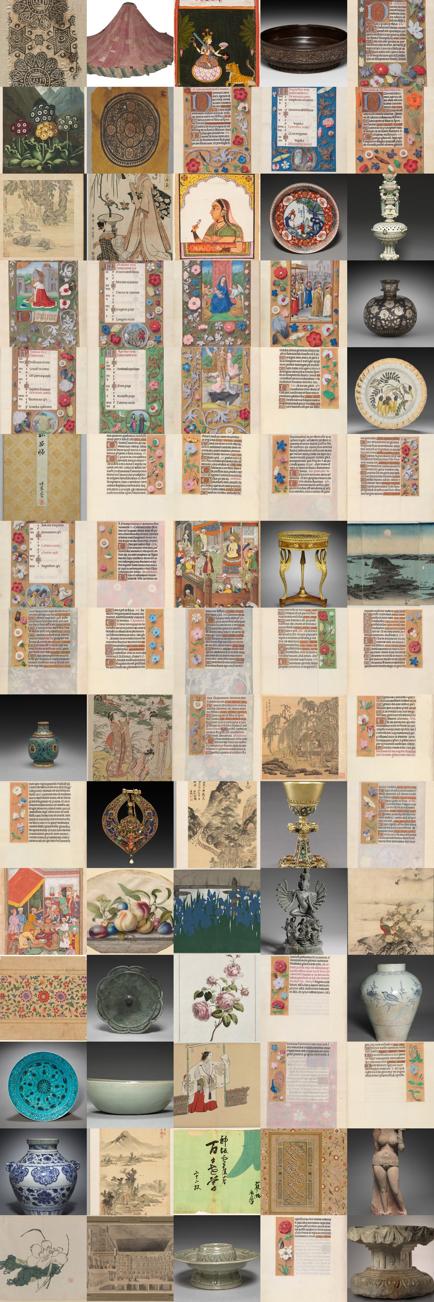Preview of the 75-artwork Victorian Botanical Flowers digital collection