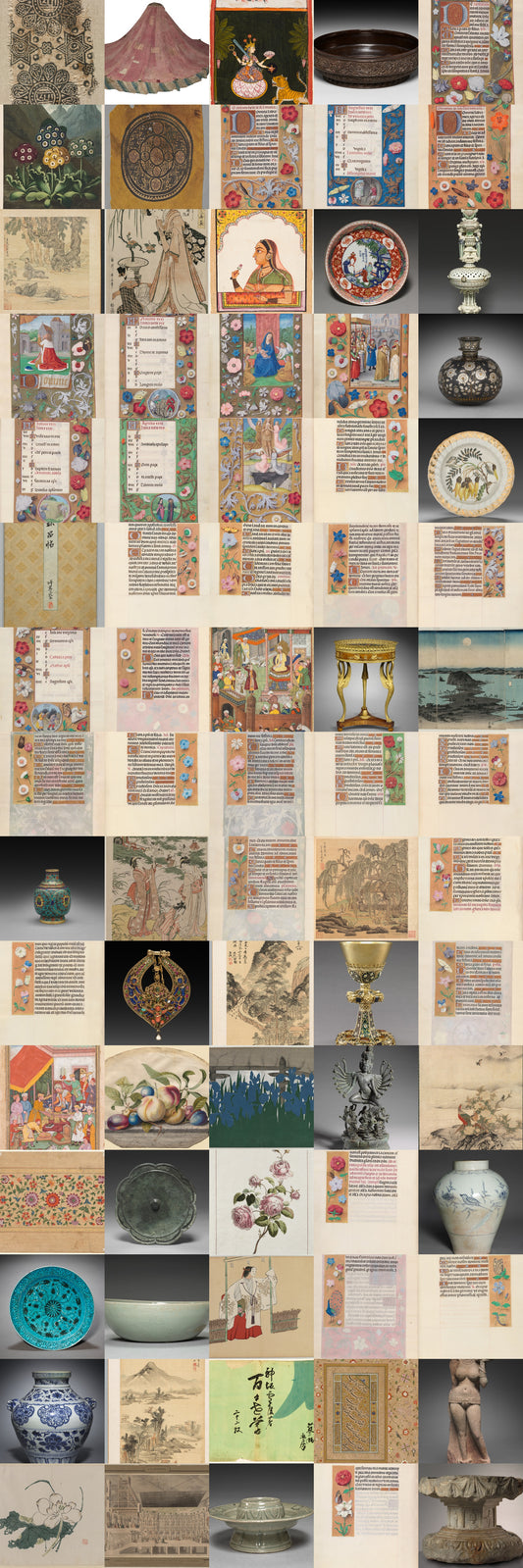 Preview of the 75-artwork Victorian Botanical Flowers digital collection
