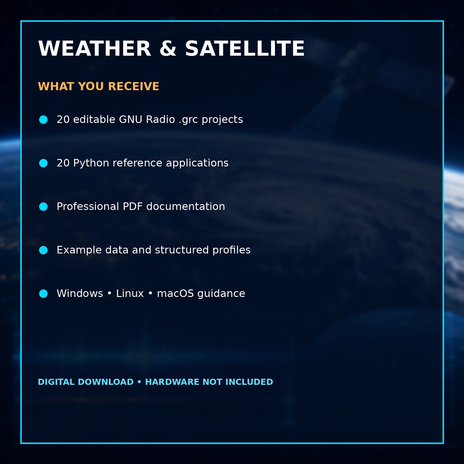 GNU Radio Weather & Satellite Suite – Telemetry Reception Developer Lab – included files