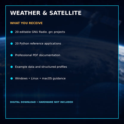 GNU Radio Weather & Satellite Suite – Telemetry Reception Developer Lab – included files